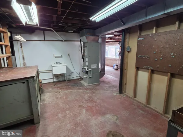 a view of a storage room