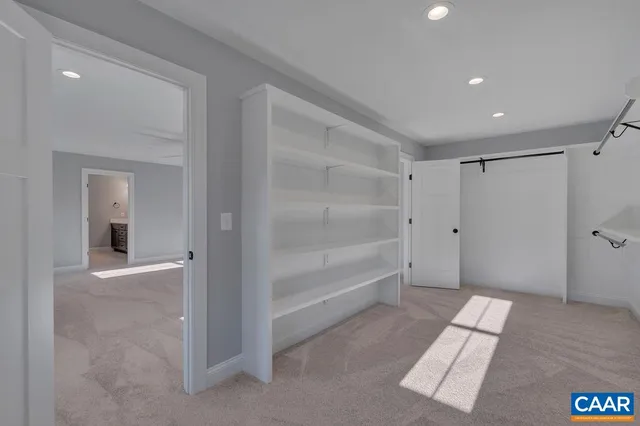 a view of a walk in closet