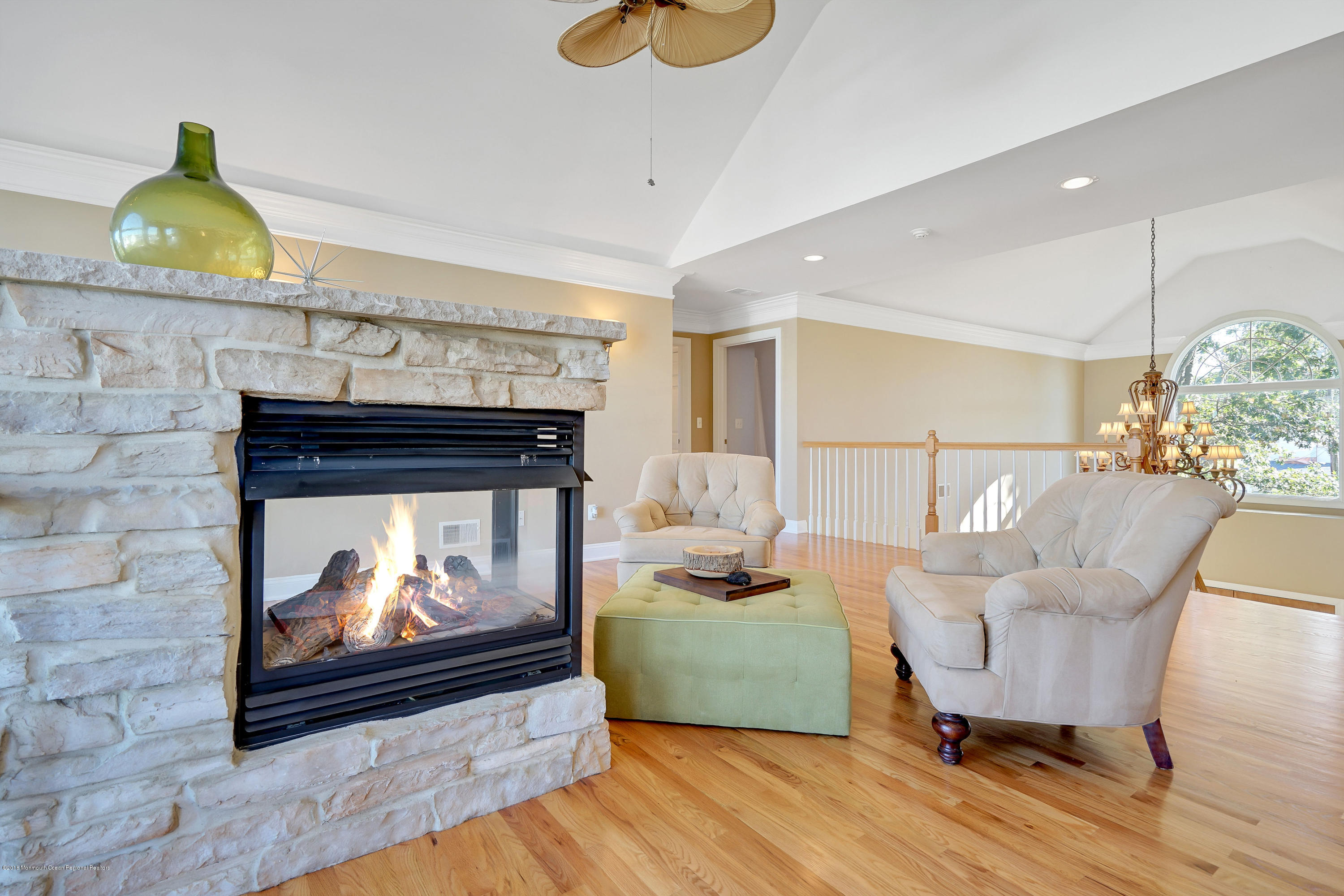 3305A River Road, Unit B Point Pleasant, NJ 08742 - Photo 33 of 56 a living room with furniture and a fireplace