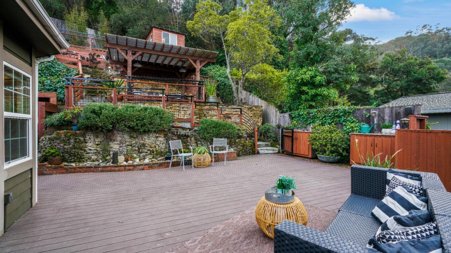 338 Kings Road Brisbane, CA 94005 - Photo 28 of 53 a view of a chairs and table in the patio