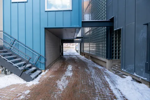 a view of outdoor space and wooden deck