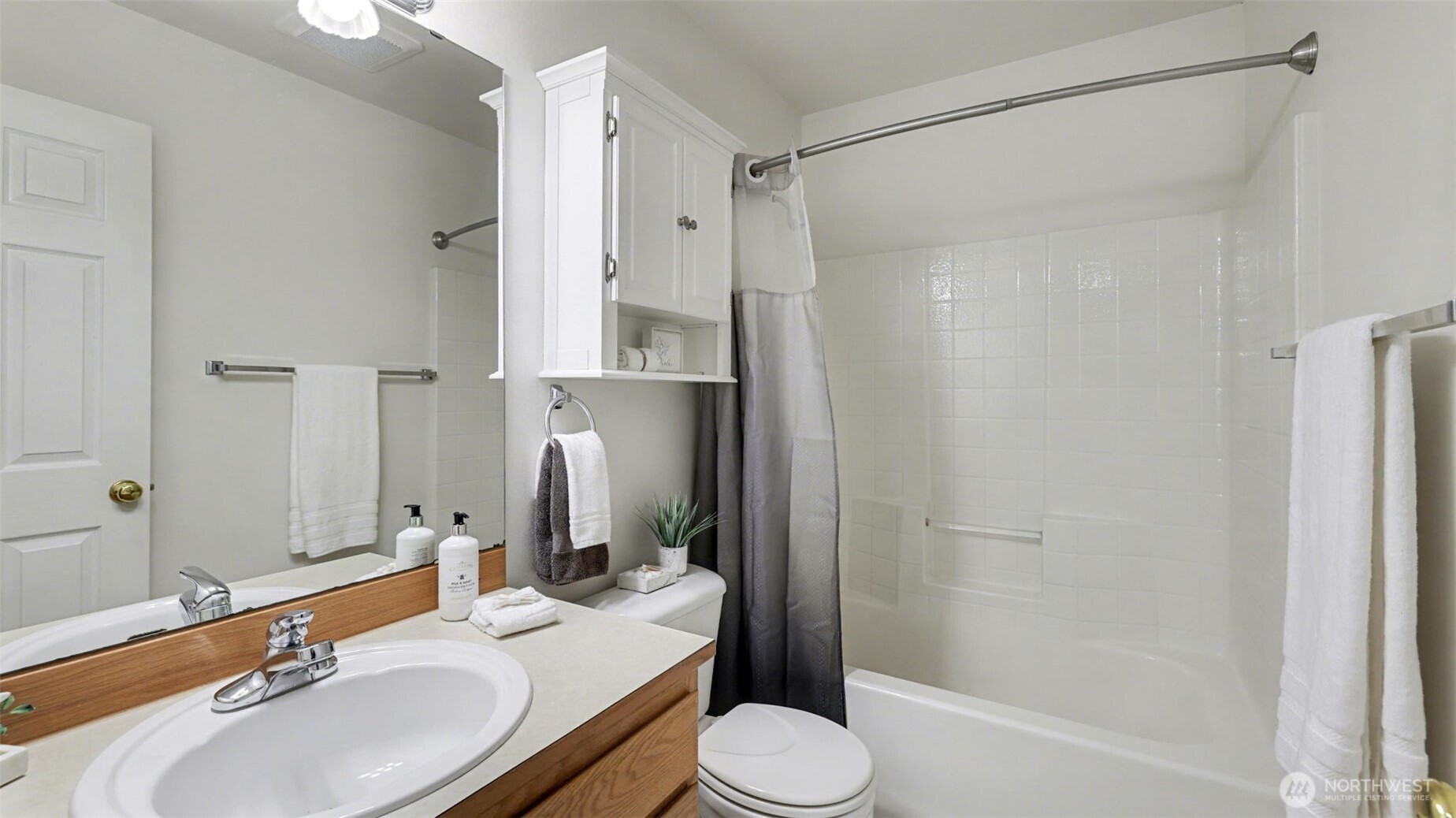 132 76th Place Southwest Everett, WA 98203 - Photo 26 of 36 a bathroom with a sink toilet tub and shower