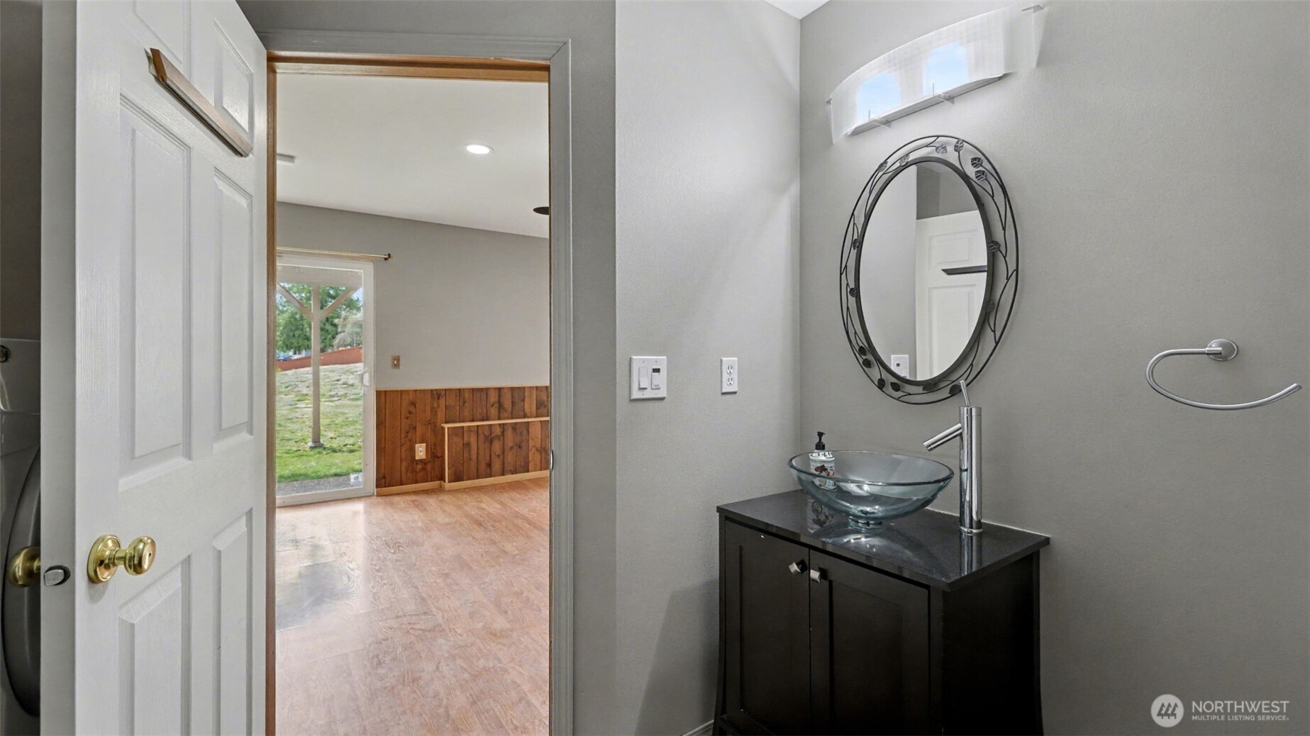 132 76th Place Southwest Everett, WA 98203 - Photo 31 of 36 a bathroom with a sink a mirror and a shower