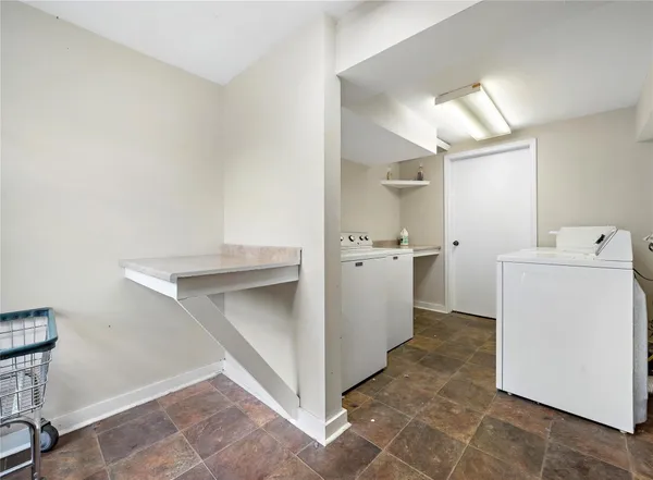a view of utility room and closet