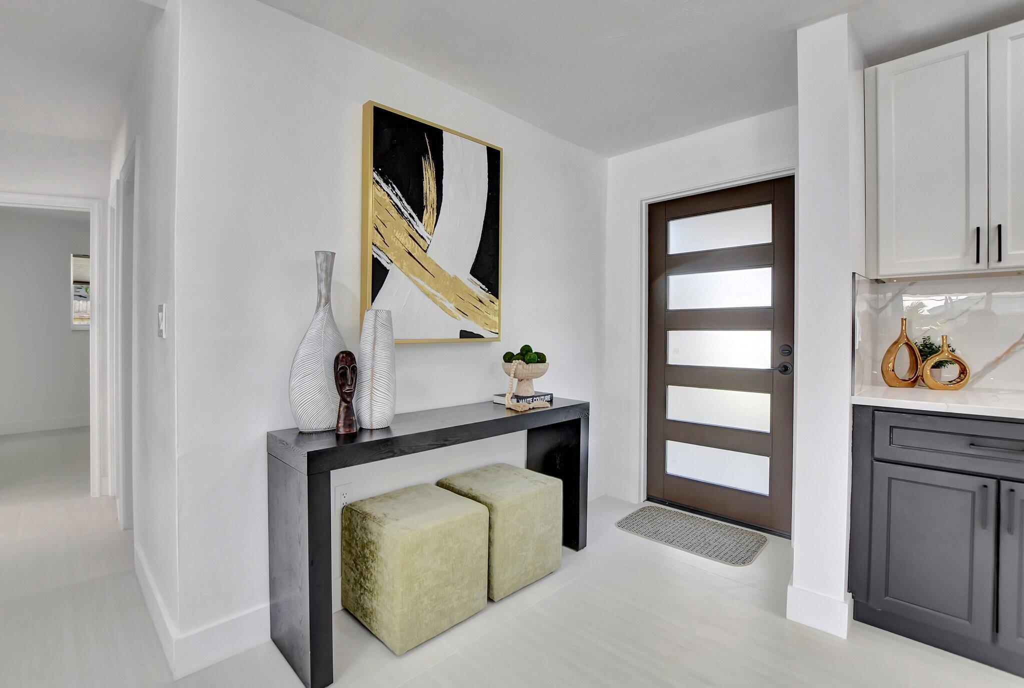 832 Southwest 10th Avenue Boca Raton, FL 33486 - Photo 5 of 57 Entry Foyer/New Impact Door