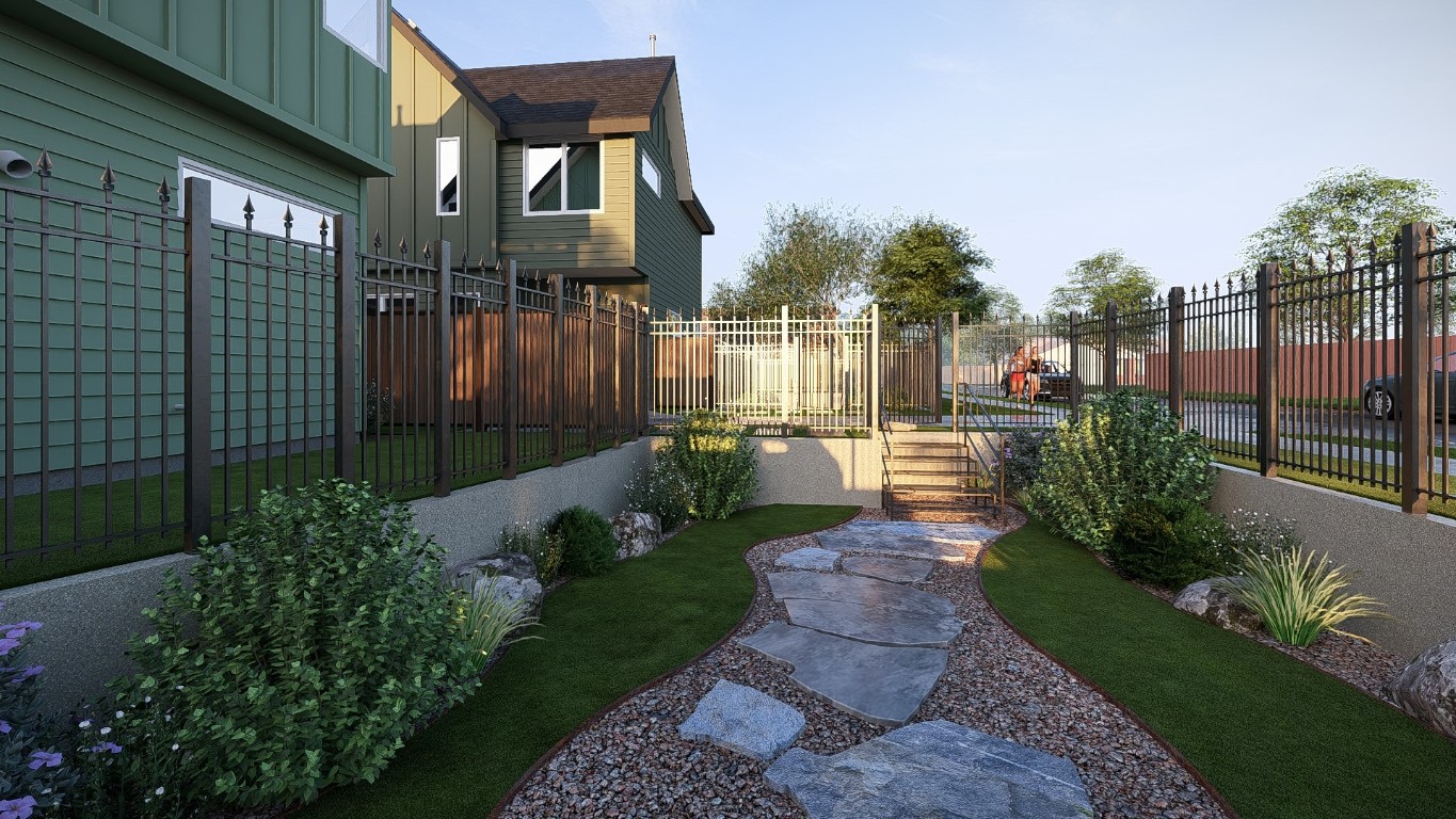 6407 Bradsher Drive, Unit 1 Austin, TX 78745 - Photo 11 of 23 a view of a pathway of house with a yard