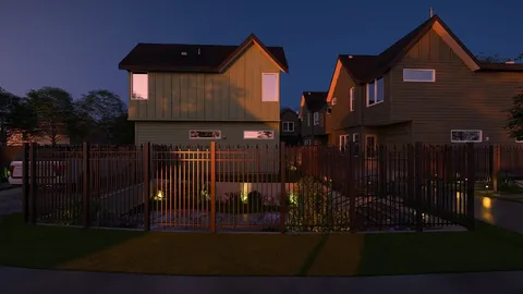 a front view of a house