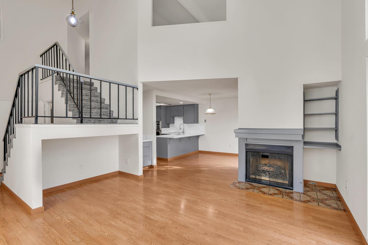 3350 M Street, Unit 74 Merced, CA 95348 - Photo 10 of 53 a view of a livingroom with an empty space and a fireplace