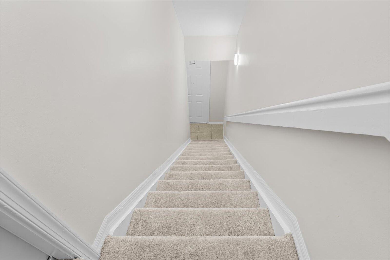 1460 Corbison Point Place Jupiter, FL 33458 - Photo 35 of 85 a view of staircase with white walls