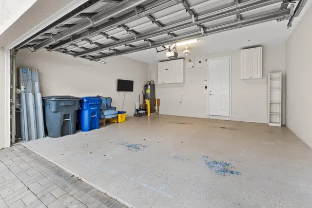 a large building with sign on the side of it