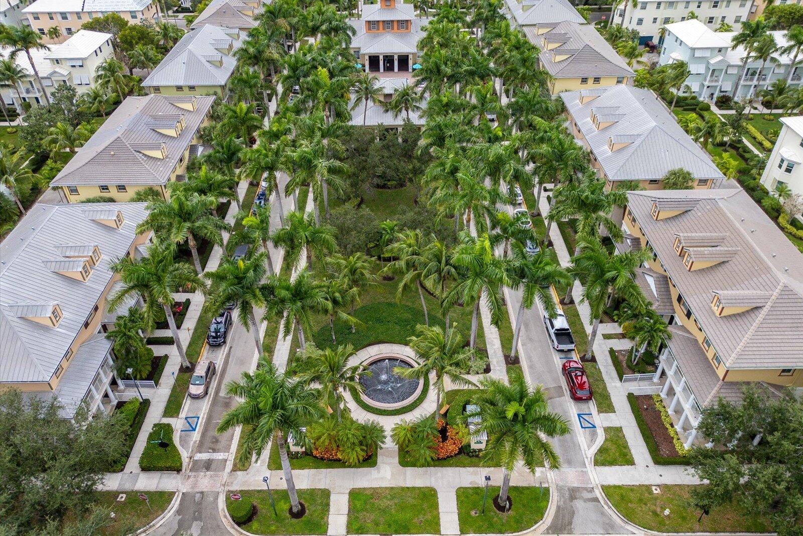 1460 Corbison Point Place Jupiter, FL 33458 - Photo 62 of 85 an aerial view of residential house with outdoor space and swimming pool