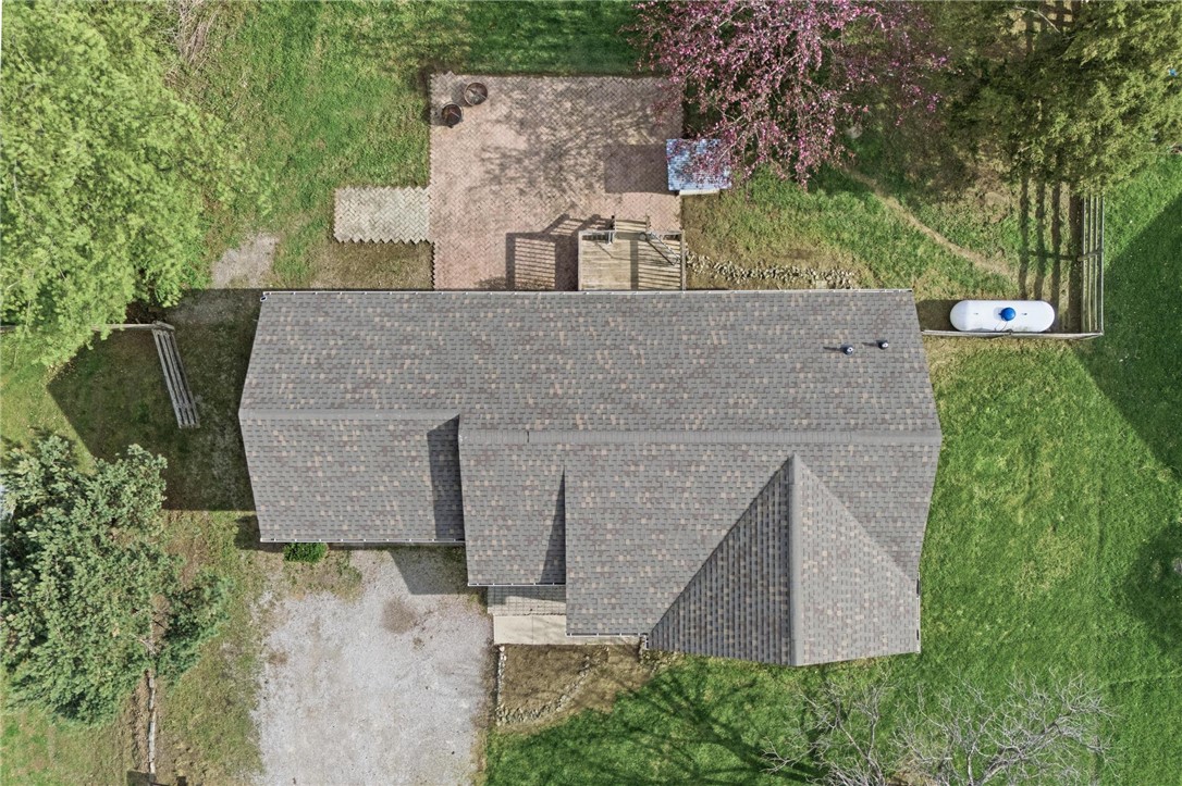 8747 Waynes Way Blanchester, OH 45107 - Photo 36 of 40 An aerial perspective reveals the property's expansive grounds and well-maintained roofing.