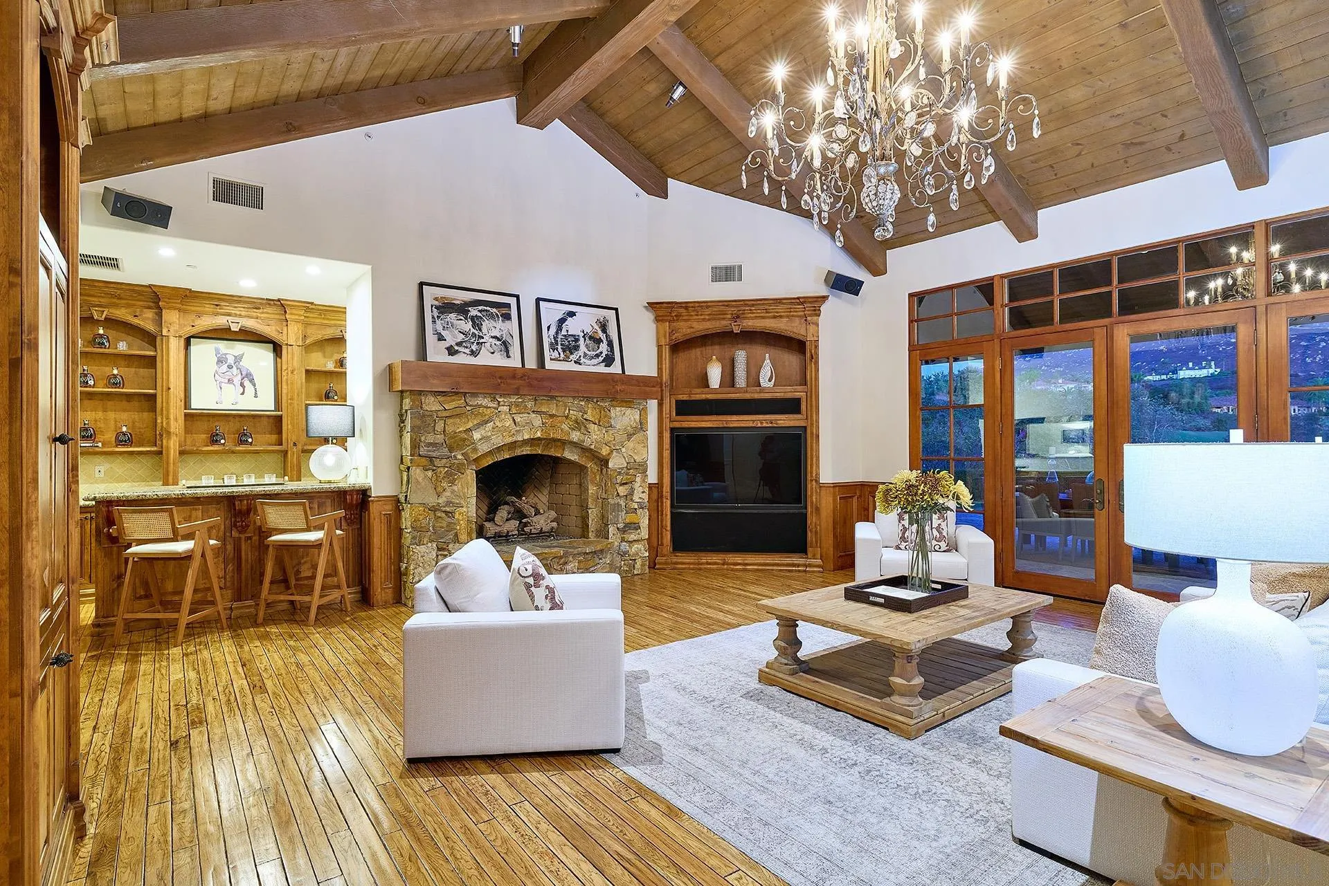 14155 Biscayne Place Poway, CA 92064 - Photo 18 of 54 a living room with furniture and a fireplace