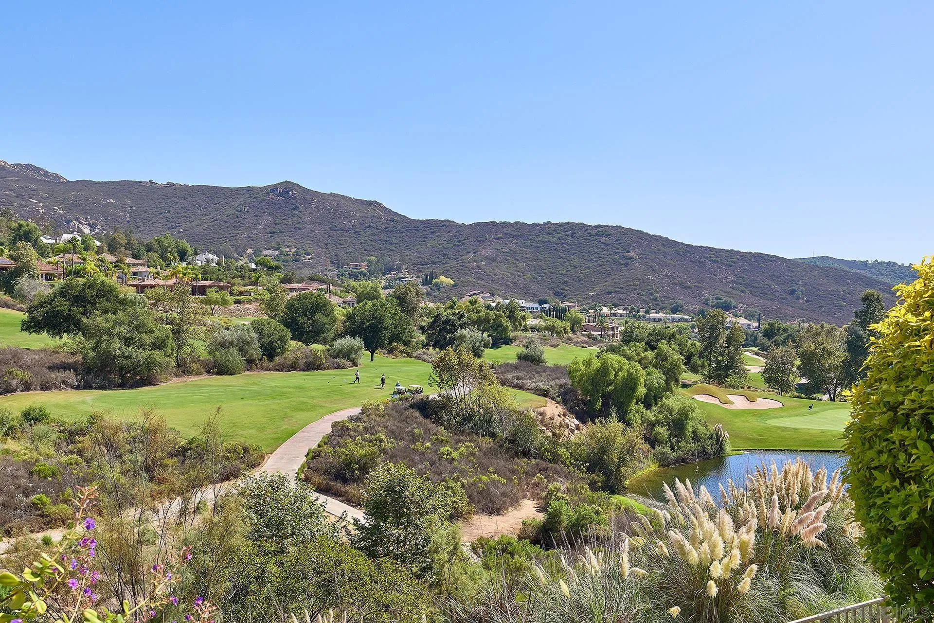 14155 Biscayne Place Poway, CA 92064 - Photo 46 of 56 a view of a lush green field with mountains in the background