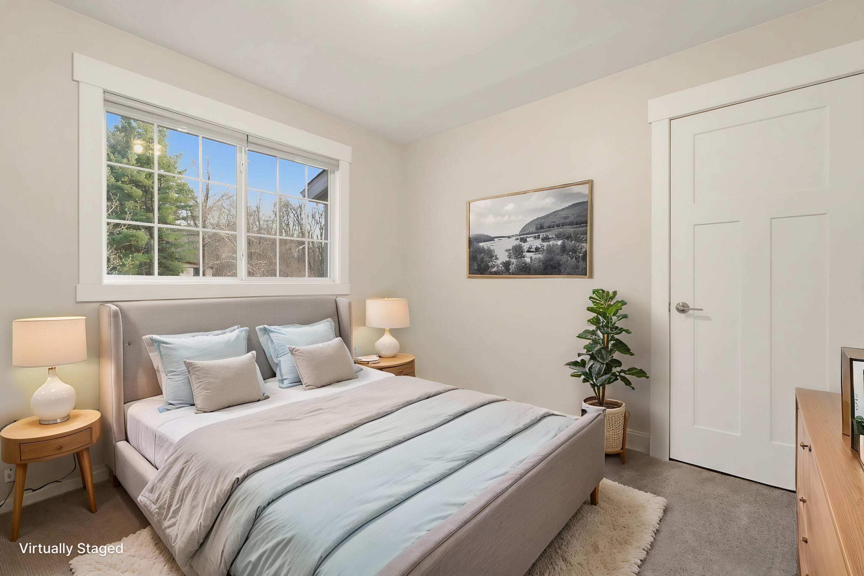 579 Fargo Road Westville, IN 46391 - Photo 12 of 35 a bedroom with a bed and a painting on the wall