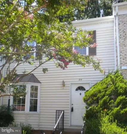 a view of front door and potted plants