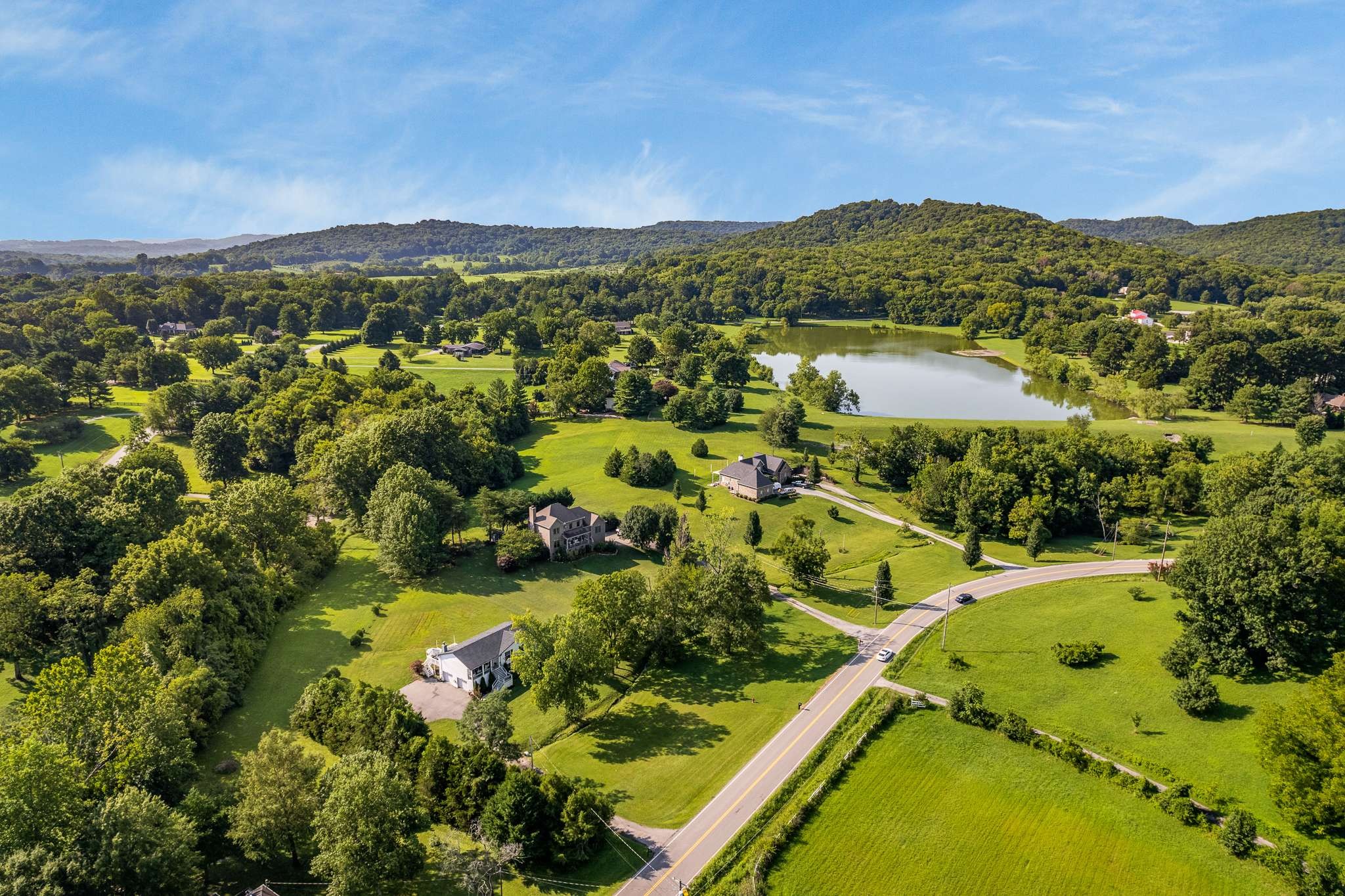 2144 Osburn Road Arrington, TN 37014 - Photo 50 of 51 a view of a city with mountains in the background