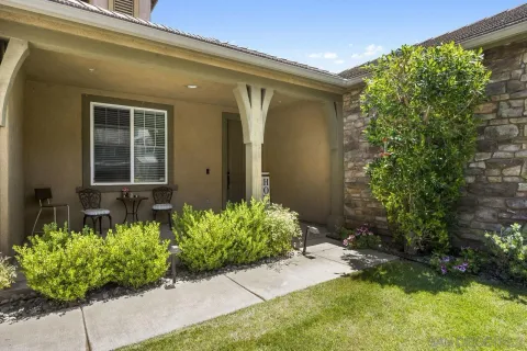 a front view of a house