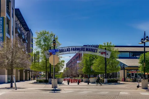 a view of a building with a street