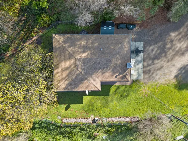 a view of an outdoor space and a yard