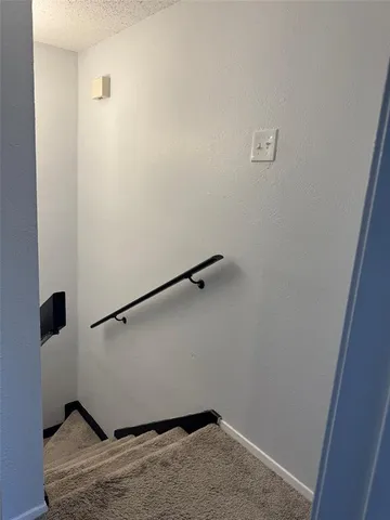 a view of small space with empty racks