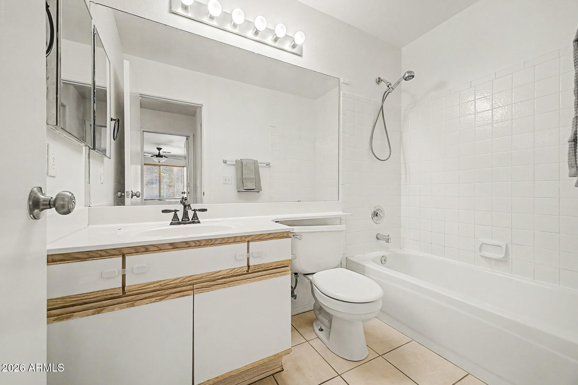 2762 North Ricardo Mesa, AZ 85215 - Photo 30 of 38 a bathroom with a toilet sink a mirror and shower