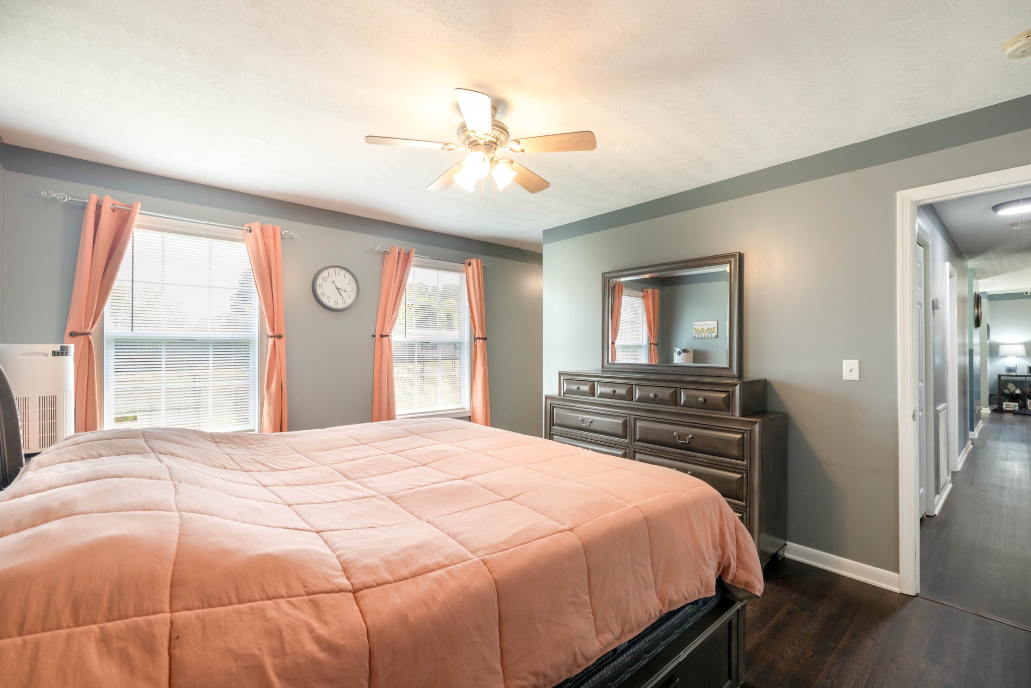 135 Corinth Road Portland, TN 37148 - Photo 26 of 44 a bedroom with a bed and a flat screen tv