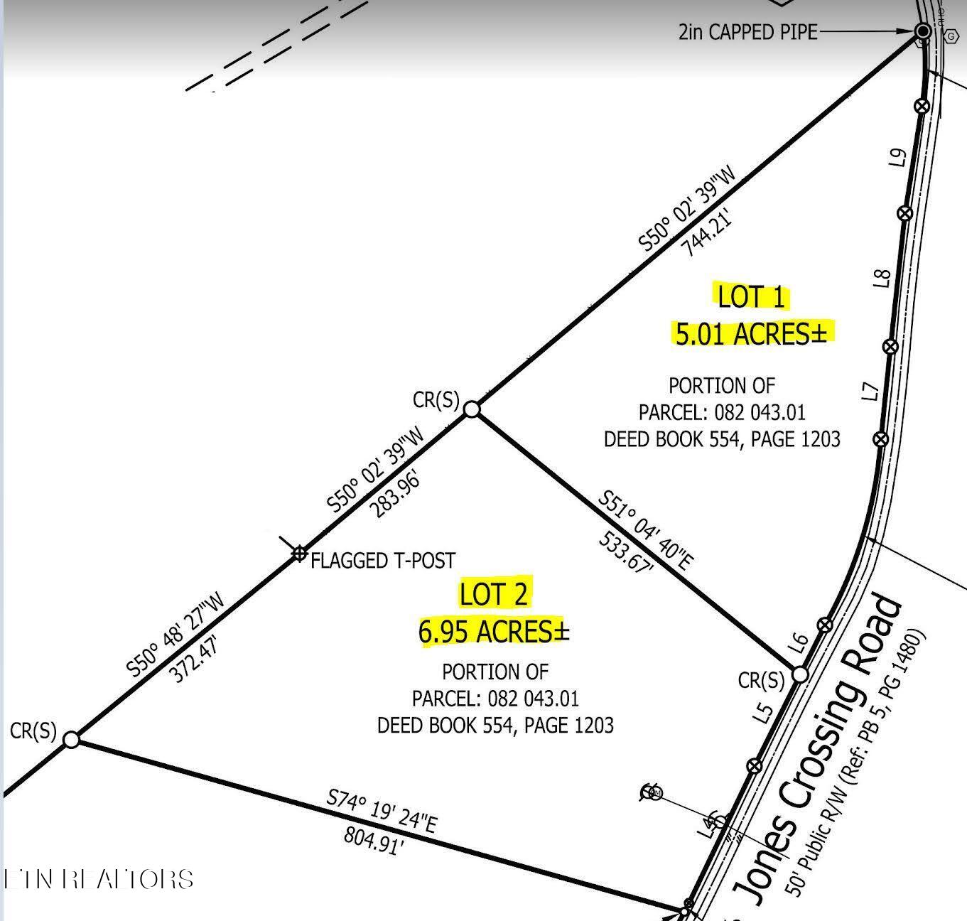 912 Jones Crossing Road Whitwell, TN 37397 - Photo 25 of 28 survey lot 1 and lot 2
