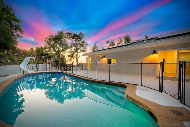 a view of a backyard with a garden