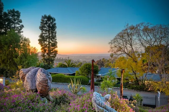 a view of an empty room with windows