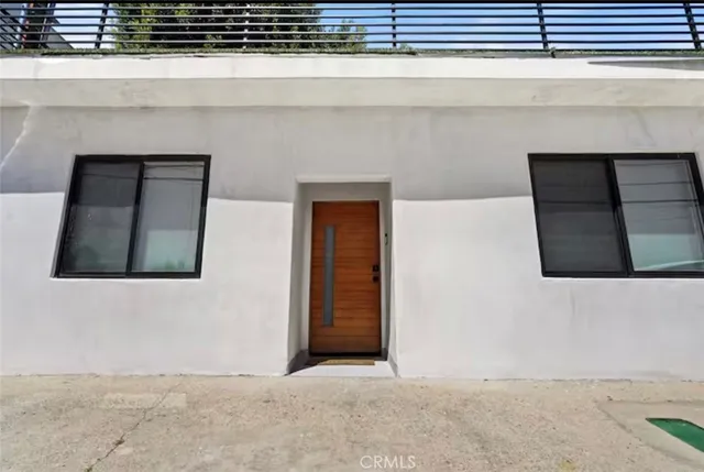 a view of a door of the house