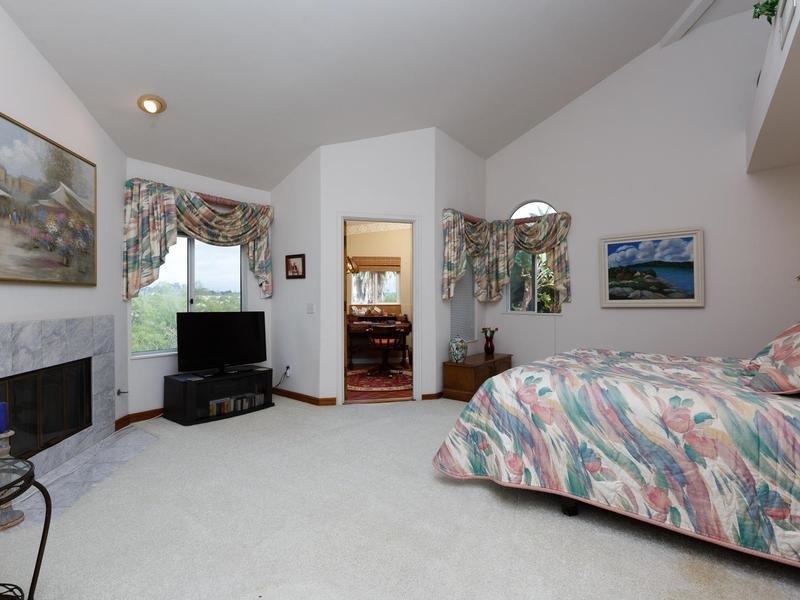 2060 Oceanview Road Oceanside, CA 92056 - Photo 14 of 25 Master Suite with romantic fireplace and a grand walk-in closet.