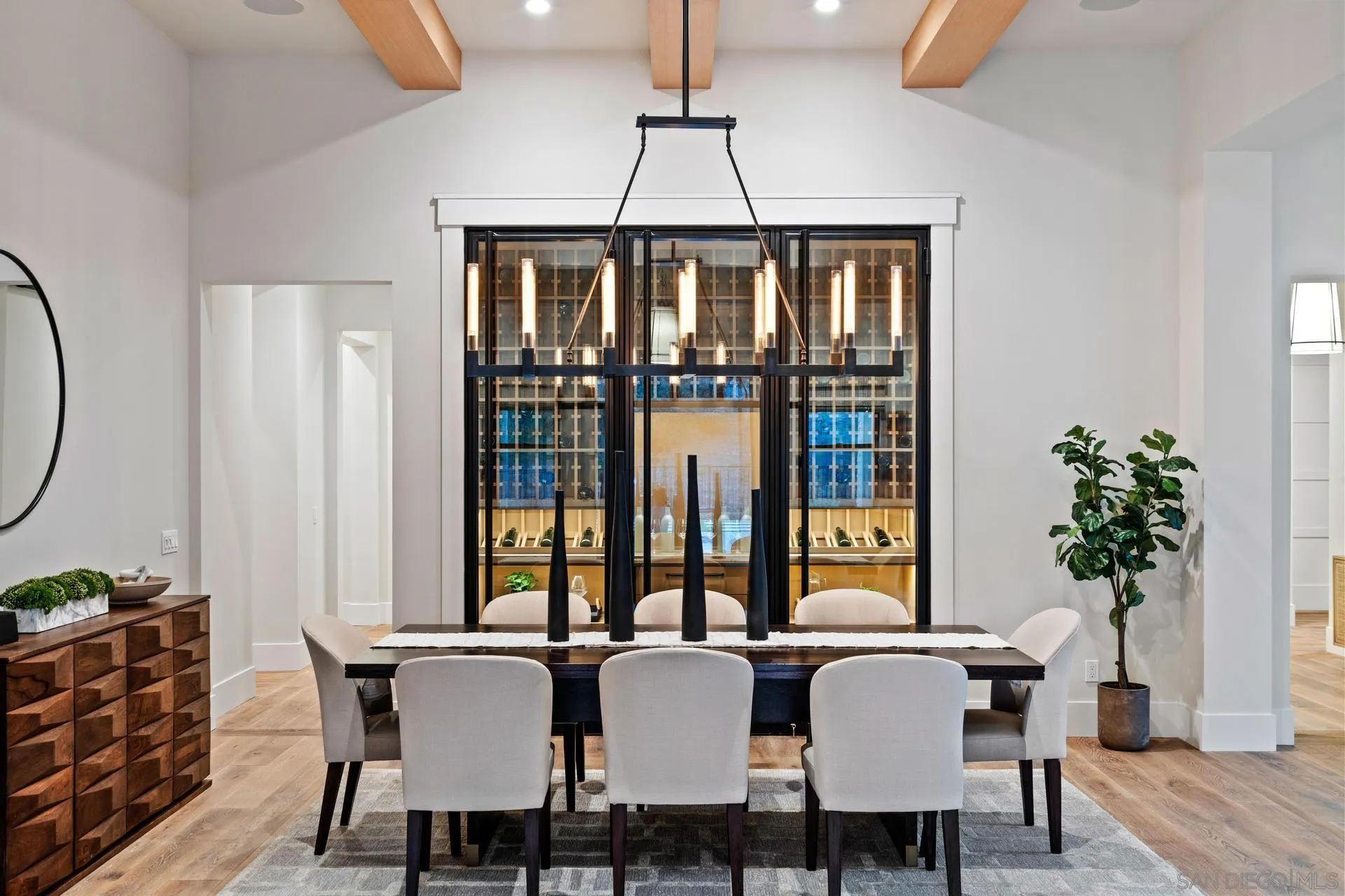 16073 Via Monte Rancho Santa Fe, CA 92067 - Photo 11 of 62 a view of a dining room with furniture window and wooden floor