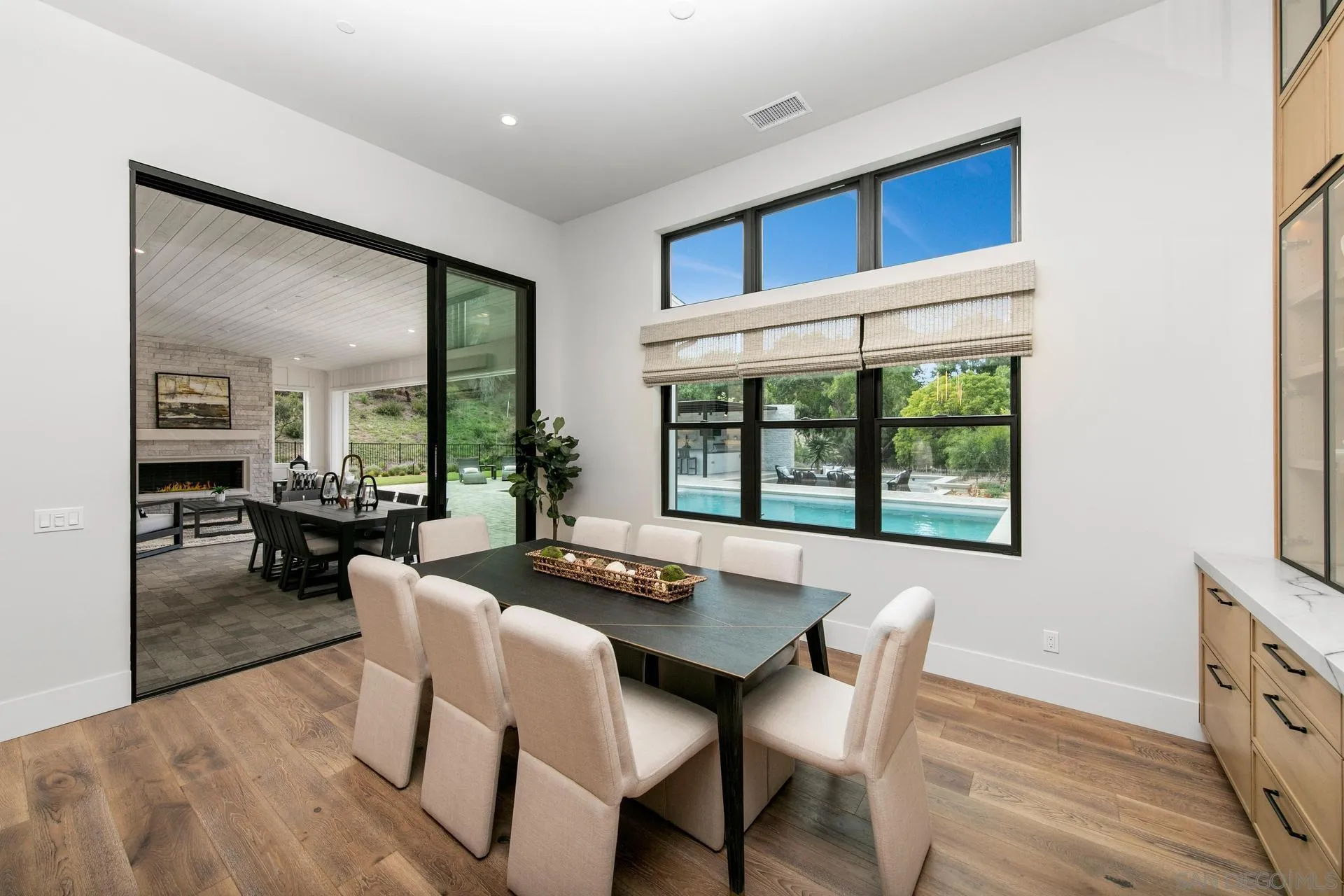 16073 Via Monte Rancho Santa Fe, CA 92067 - Photo 27 of 62 a dining room with furniture and window