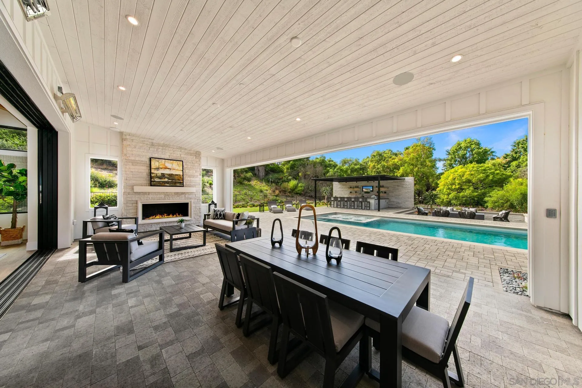 16073 Via Monte Rancho Santa Fe, CA 92067 - Photo 30 of 62 a view of a dining room with furniture window and outside view