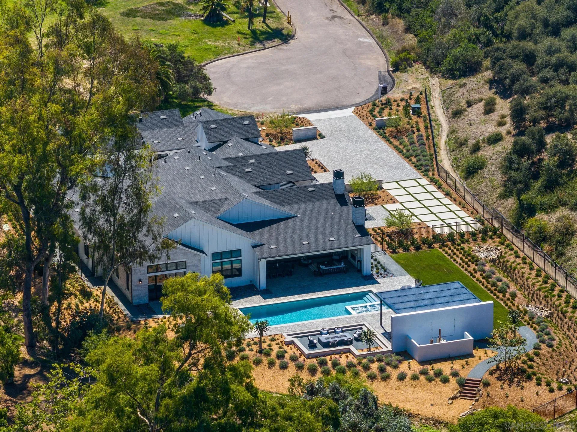 16073 Via Monte Rancho Santa Fe, CA 92067 - Photo 62 of 62 an aerial view of a house with outdoor space