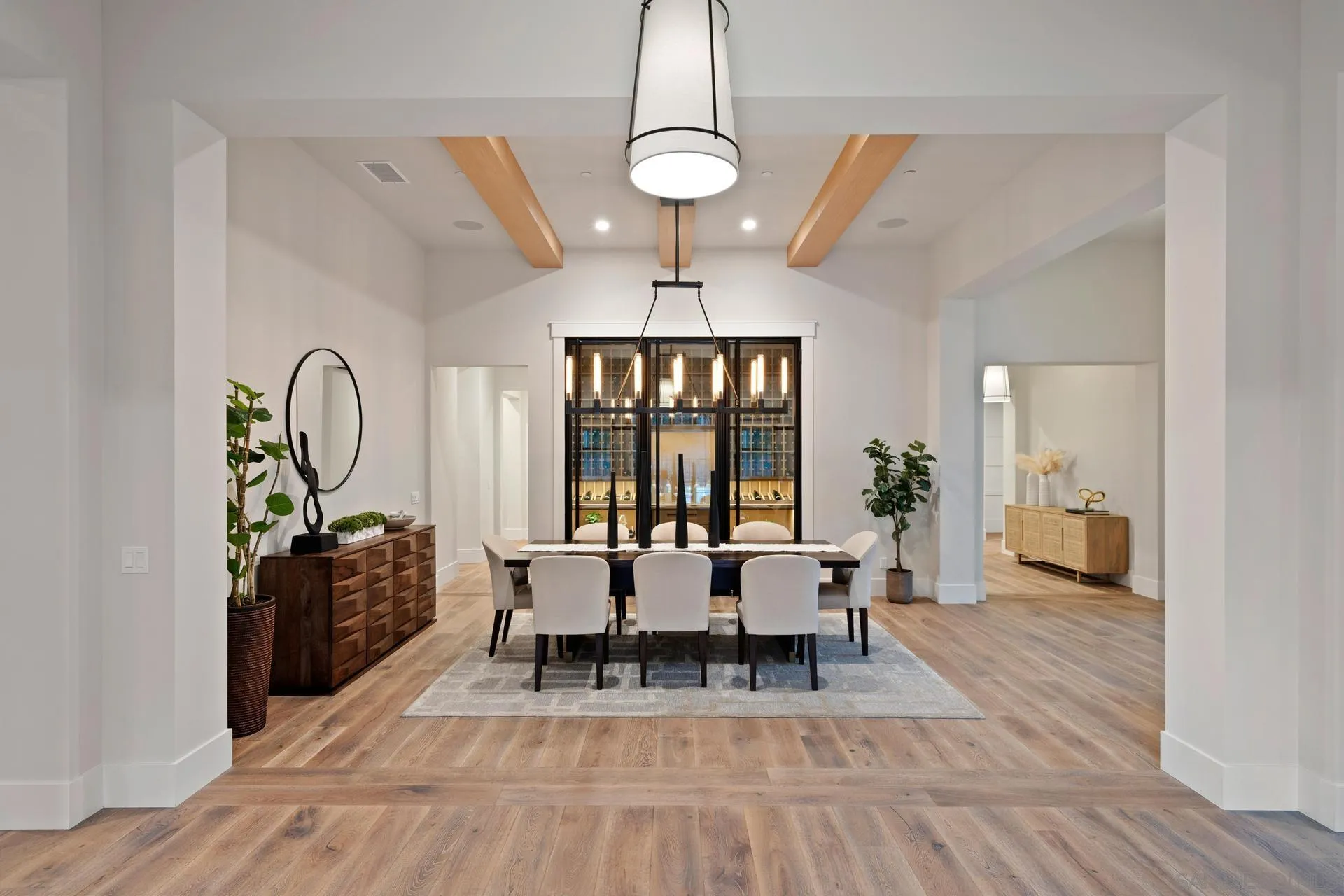 16073 Via Monte Rancho Santa Fe, CA 92067 - Photo 9 of 62 a view of a dining room with furniture window and wooden floor
