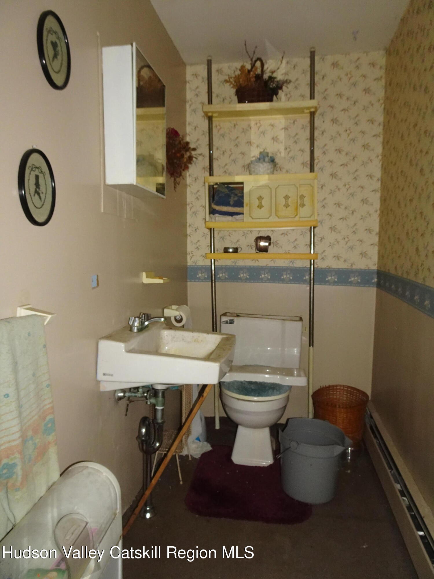 7 Old County Rte 27 Craryville, NY 12521 - Photo 33 of 39 a bathroom with a toilet a sink and a mirror