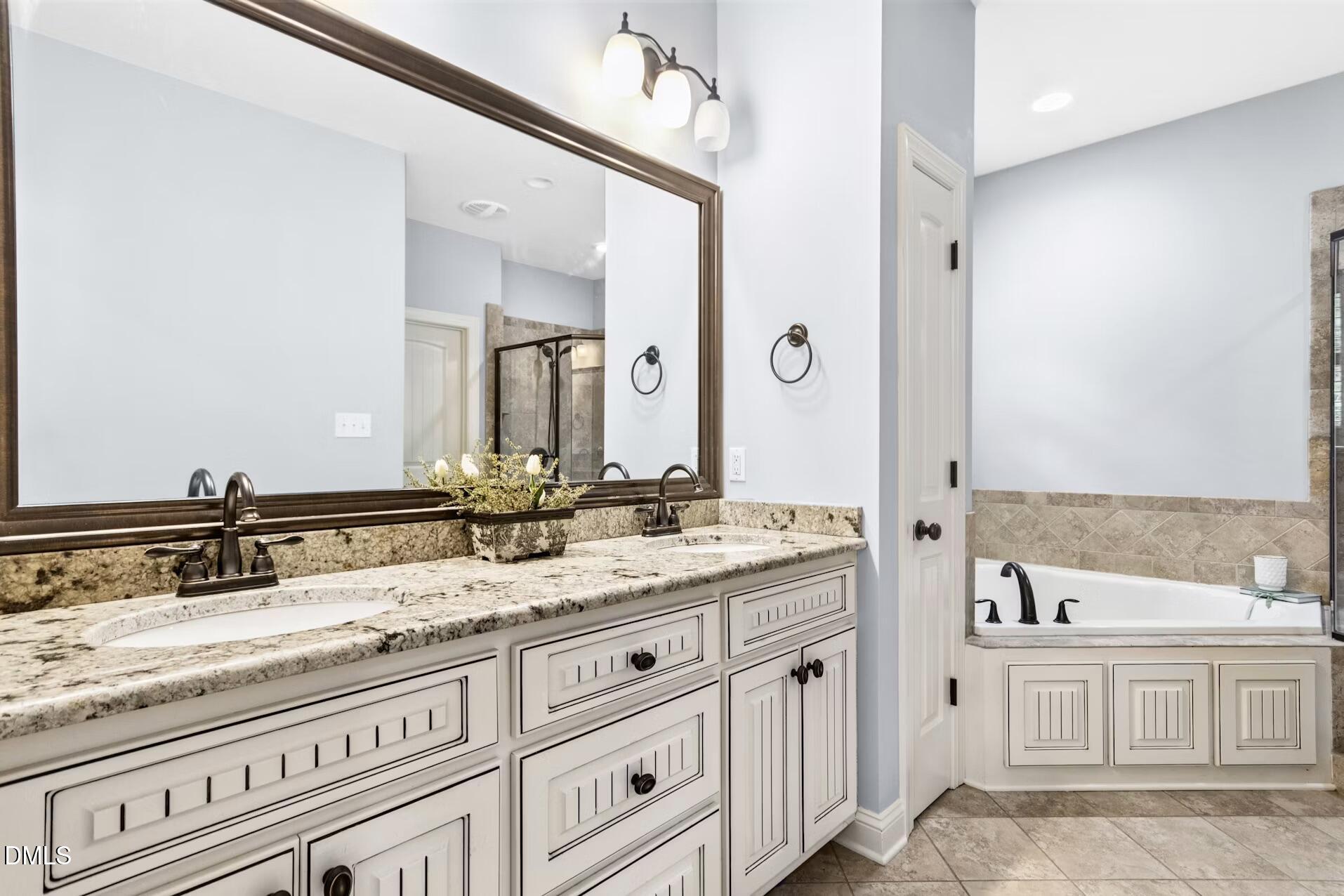 550 Pollard Road Smithfield, NC 27577 - Photo 16 of 38 Master Bathroom with duel vanities