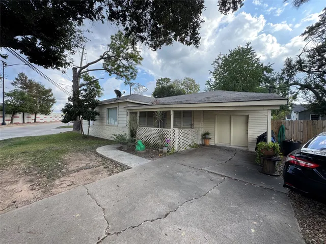 a view of a house with a patio