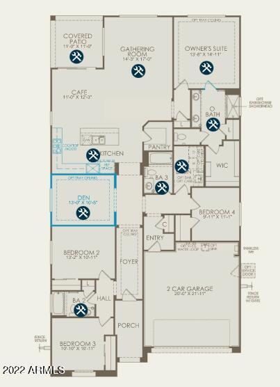 23066 East Mewes Road Queen Creek, AZ 85142 - Photo 4 of 4 Floorplan