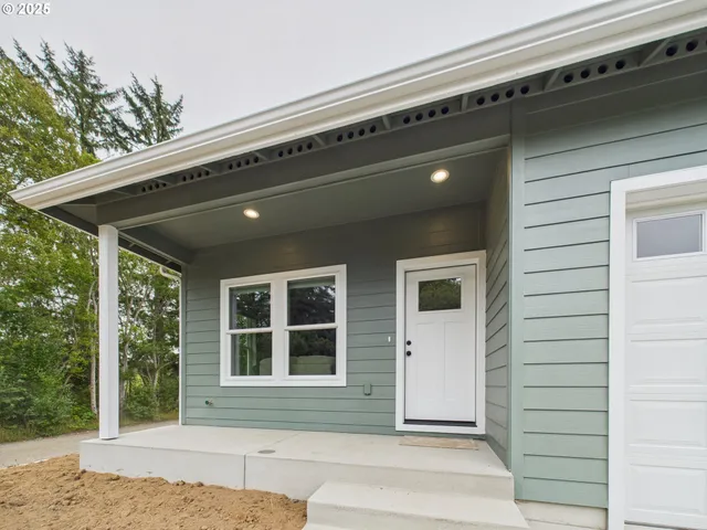 a front view of a house