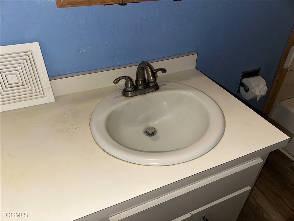 11631 Deal Road North Fort Myers, FL 33917 - Photo 12 of 30 a bathroom with a sink and a mirror