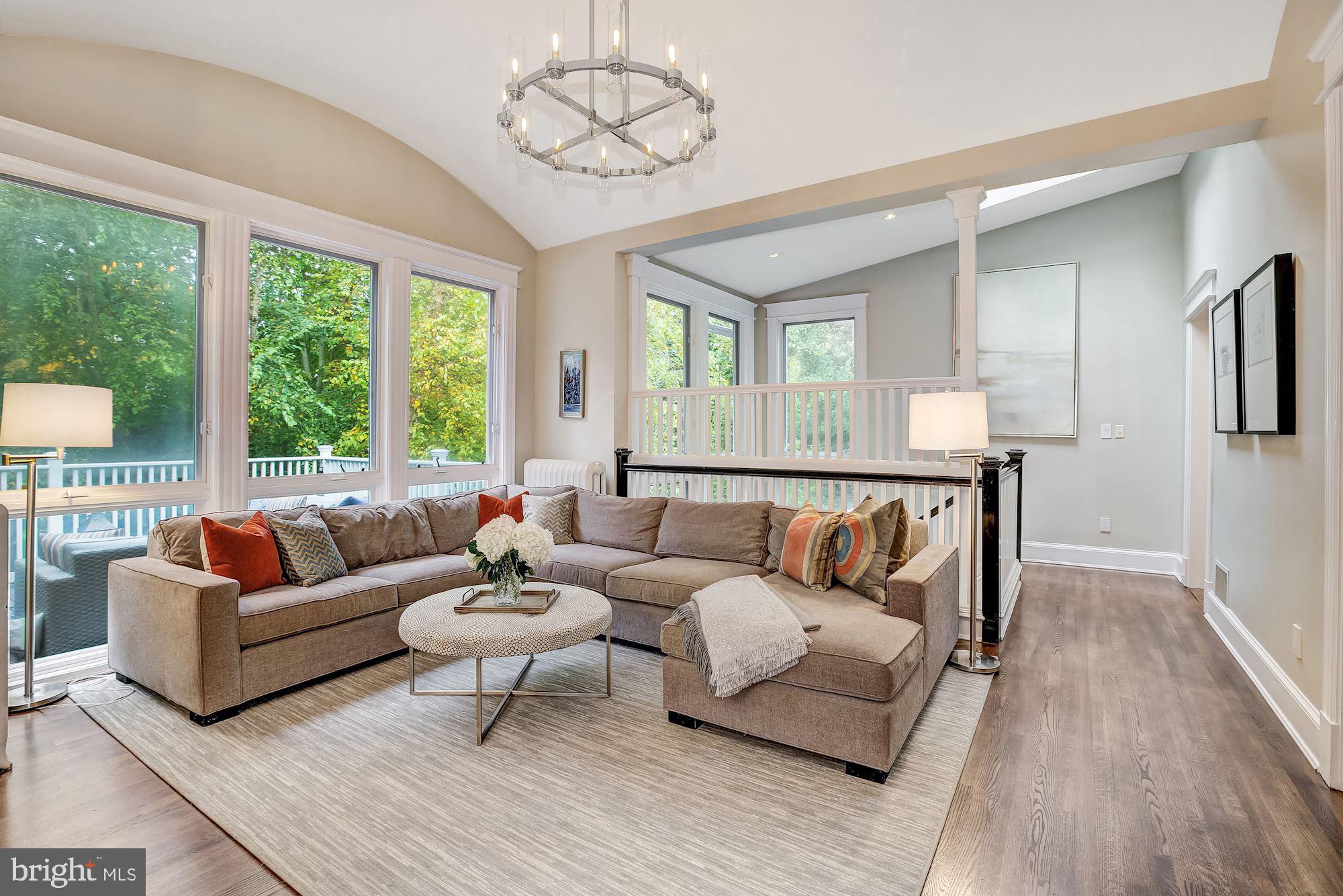3307 Macomb Street Northwest Washington, DC 20008 - Photo 18 of 47 Family Room with Soaring Ceiling Heights
