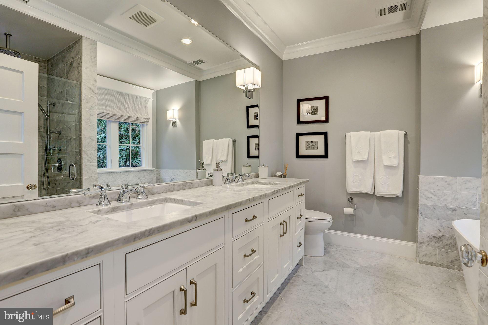 3307 Macomb Street Northwest Washington, DC 20008 - Photo 26 of 47 Luxurious Owner's Bathroom w/Heated Flooring