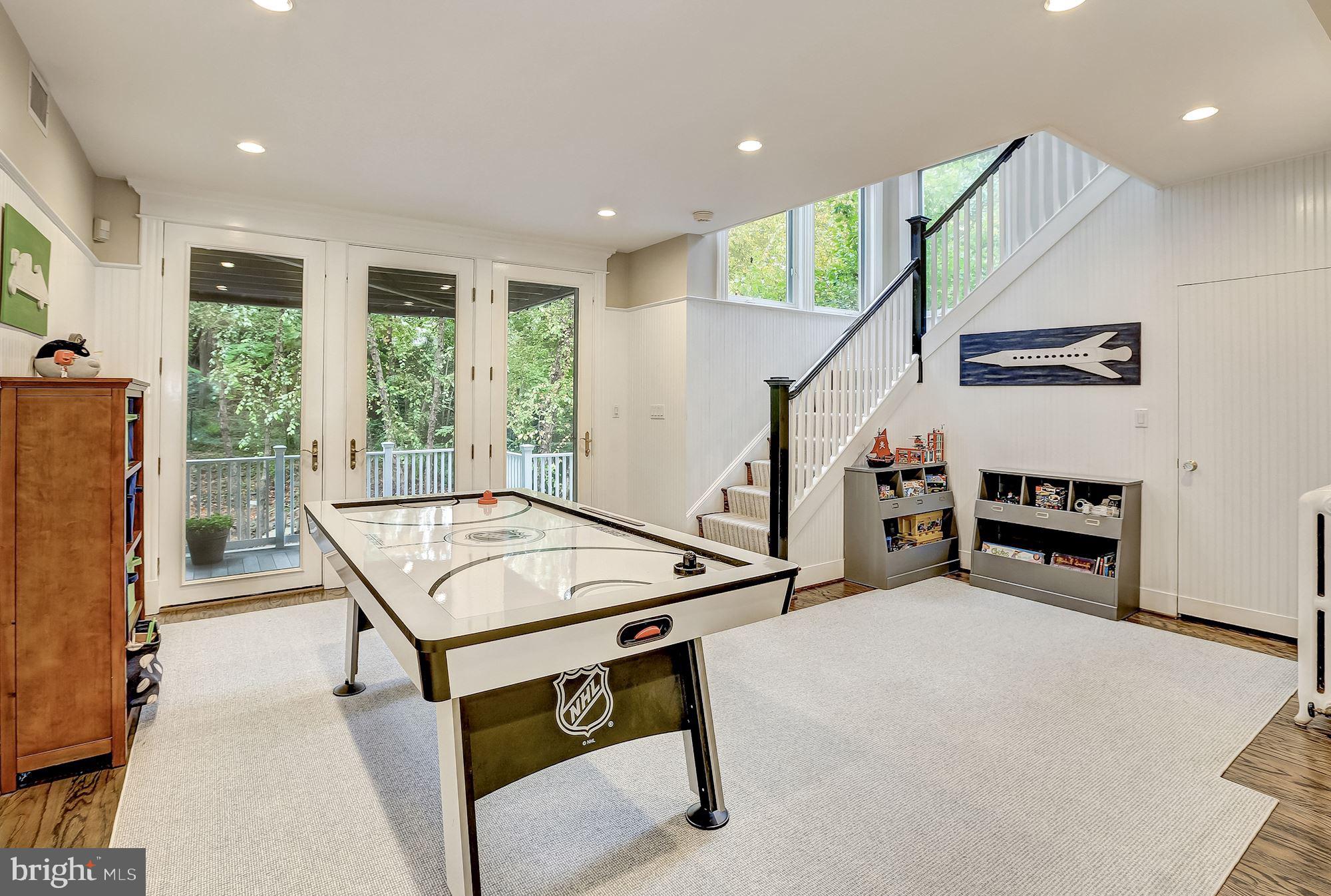 3307 Macomb Street Northwest Washington, DC 20008 - Photo 35 of 47 Walk-Out Lower Level Recreation Room