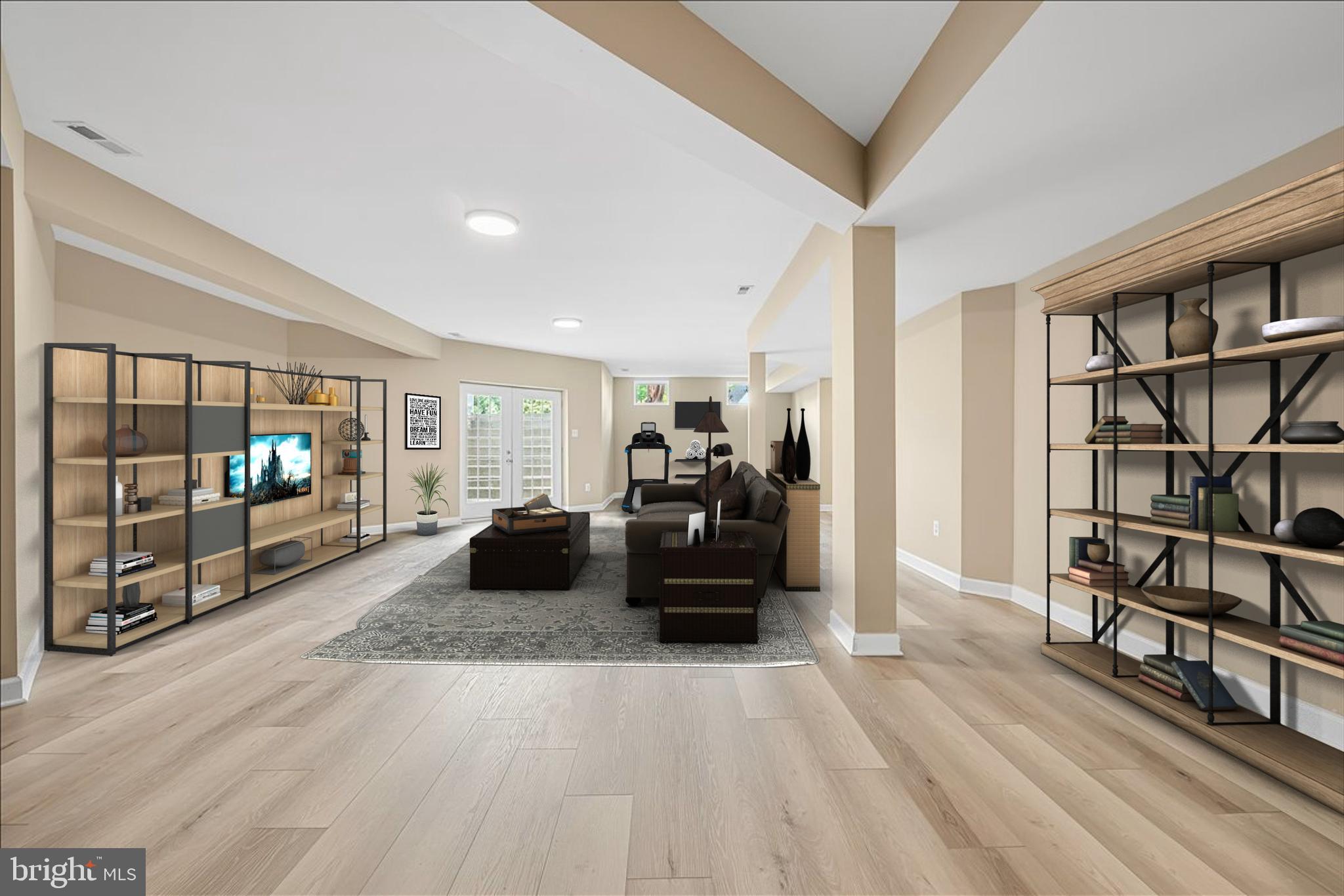 9653 Watkins Road Gaithersburg, MD 20882 - Photo 58 of 70 Lower lvl - virtually staged Rec Room