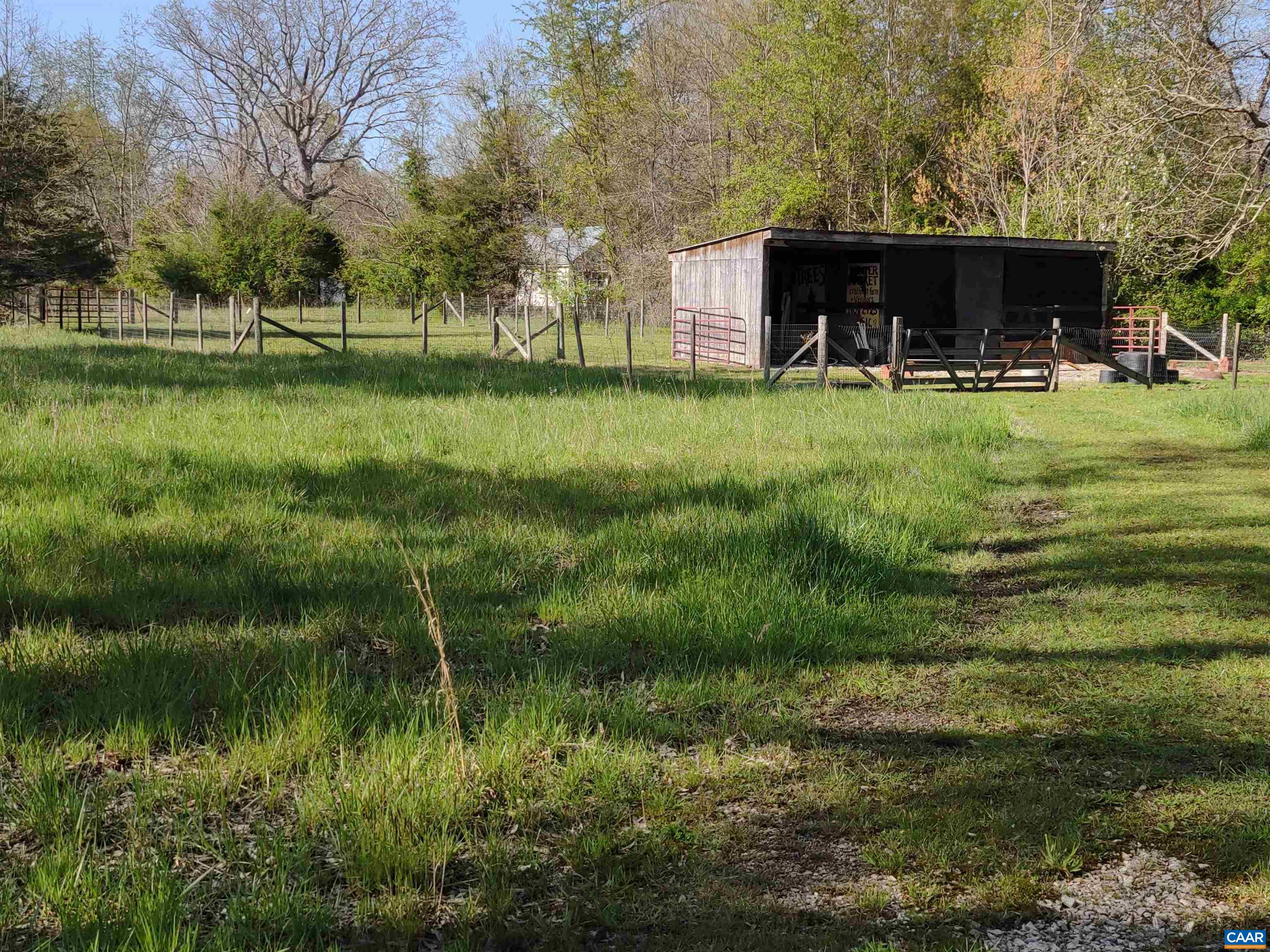 5171 Lowesville Road Arrington, VA 22922 - Photo 49 of 55 a view of a backyard of the house and trees