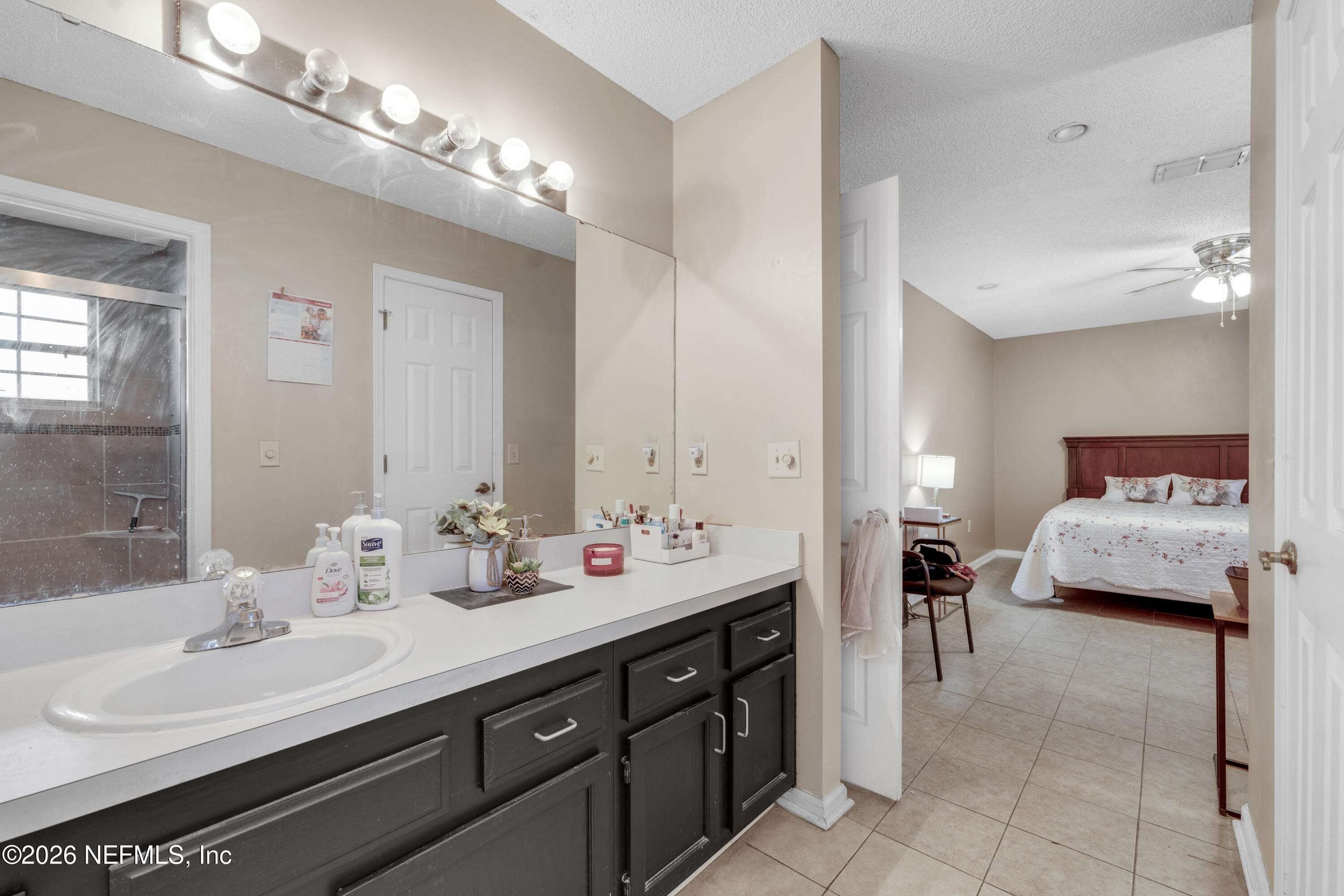 3566 Pond Ridge Court West Jacksonville, FL 32223 - Photo 9 of 17 a en suite bathroom with a double vanity sink and a mirror