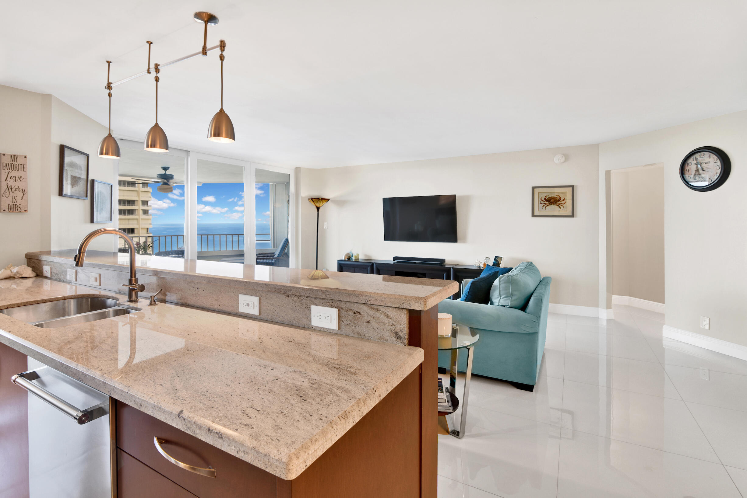 550 South Ocean Boulevard, Unit 1503 Boca Raton, FL 33432 - Photo 11 of 67 View from kitchen